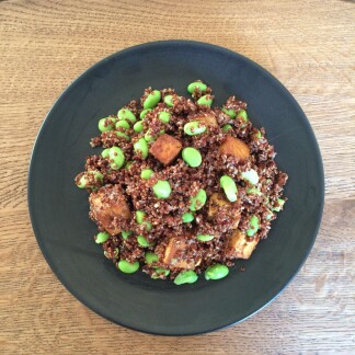 Schiffchuchi - Japanischer Quinoasalat mit Tofu / vegan (kleine Box)