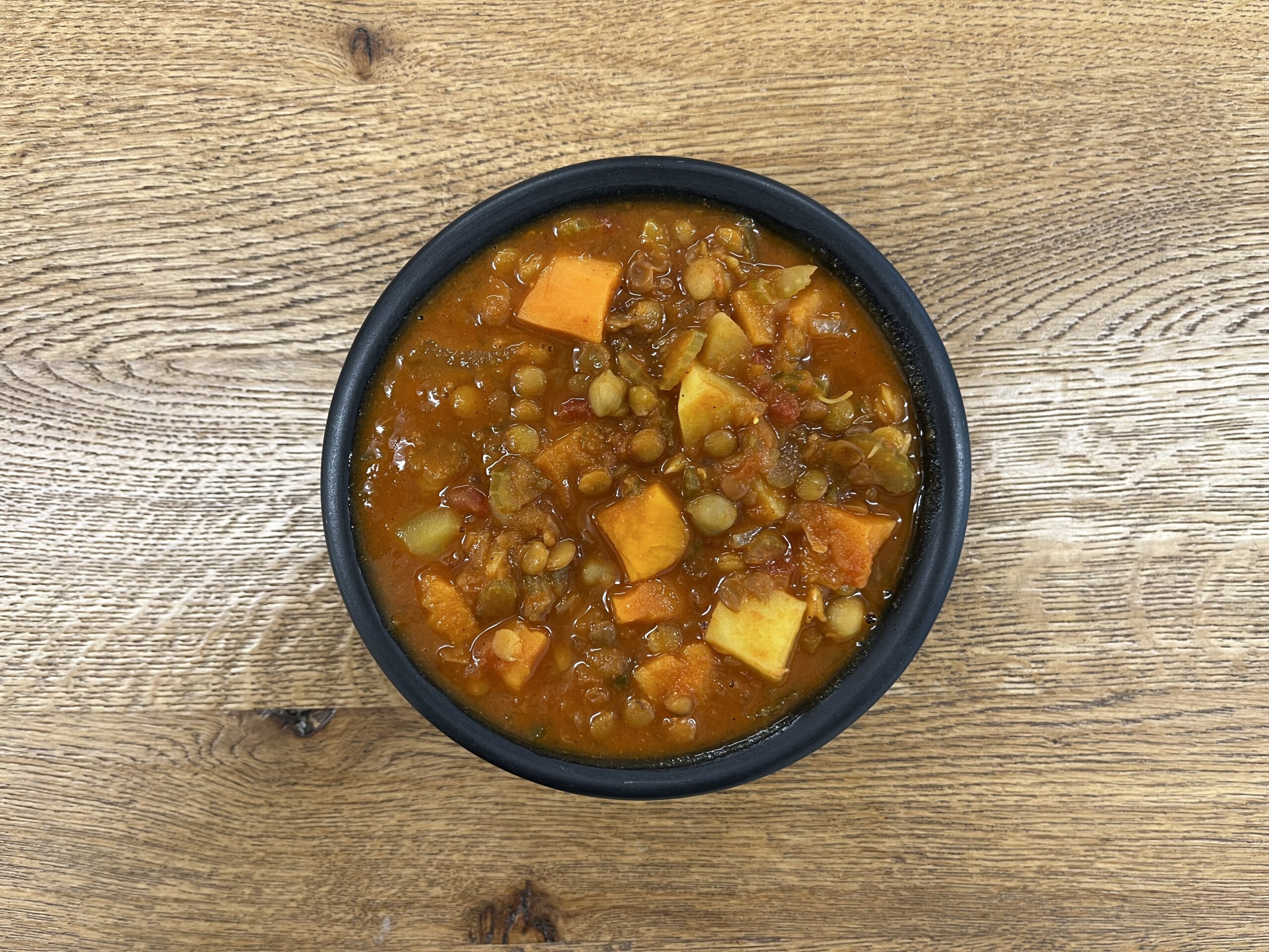 Süsskartoffel-Erdnuss Eintopf (vegan)