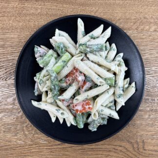 Schiffchuchi - cremiger Penne-Spargel-Salat (kleine Box)