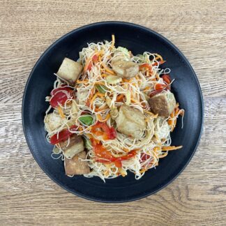 Schiffchuchi - Reisnudelsalat mit Tofu und Erdnuss / vegan (kleine Box)