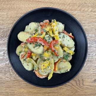 Schiffchuchi - Gebackener Peperoni-Kartoffelsalat (kleine Box)sesam