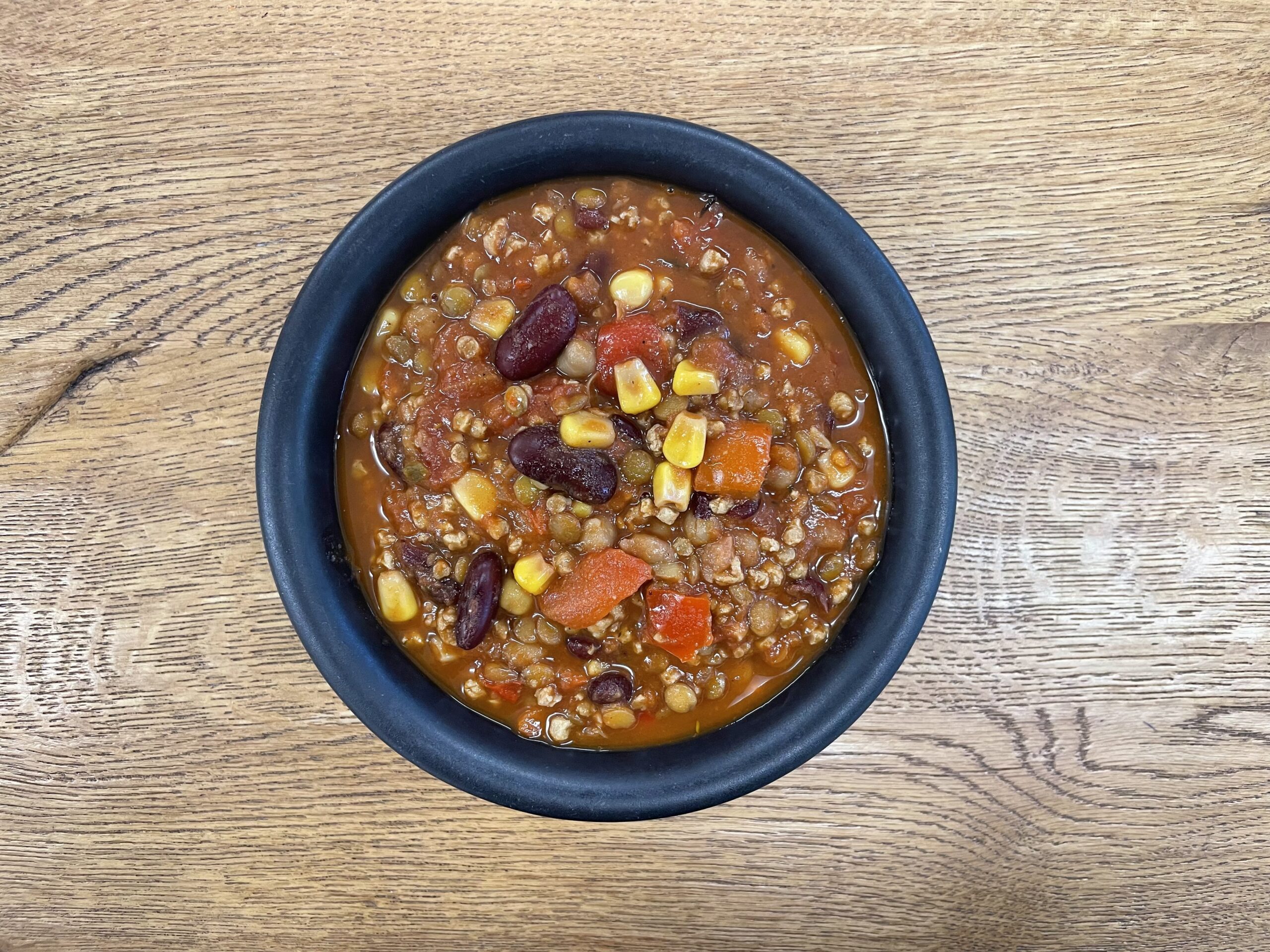 Chili sin Carne mit plant based Ghackets / vegan